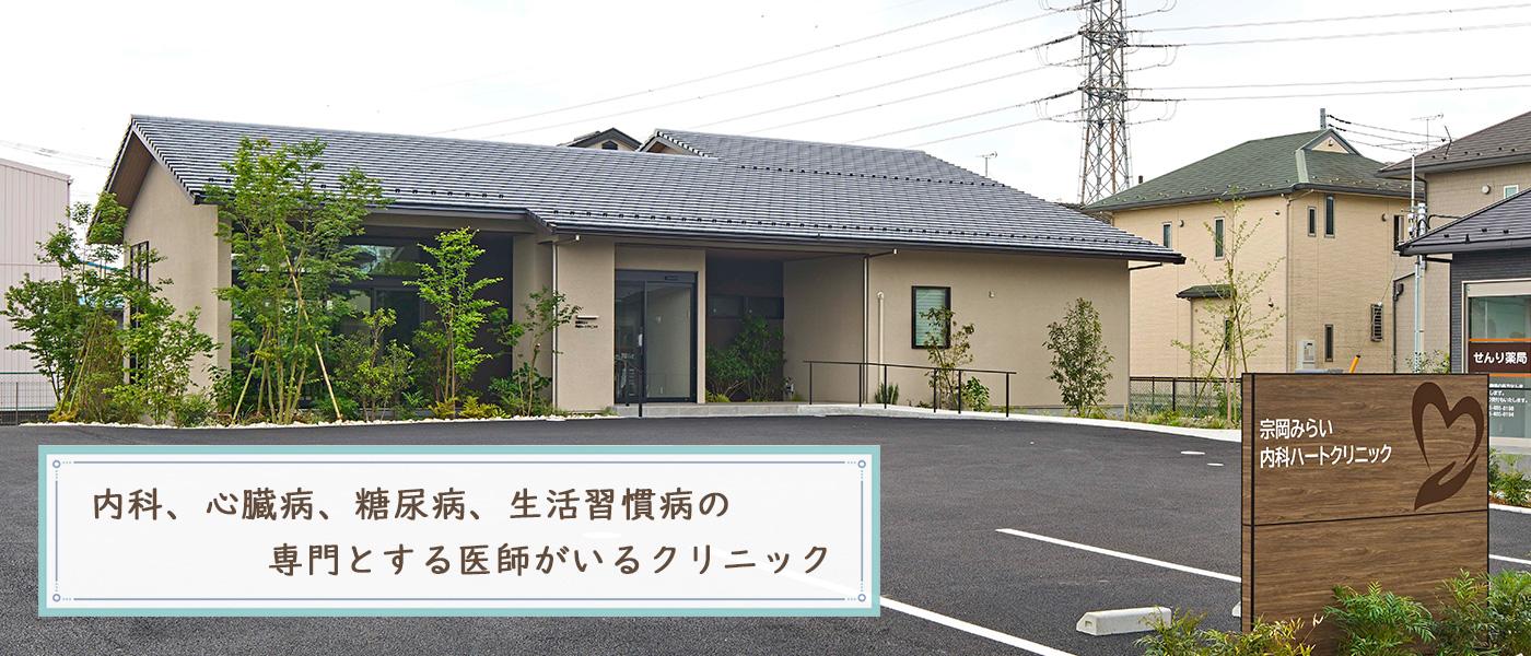 内科、心臓病、糖尿病、生活習慣病の専門とする医師がいるクリニック